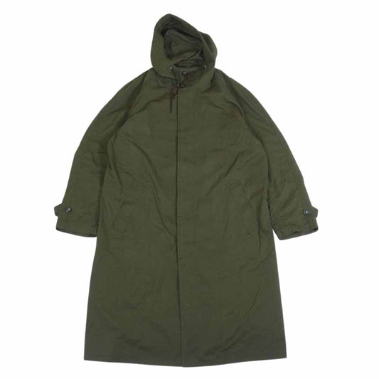 COMME des GARCONS HOMME コムデギャルソンオム 20AW HF-C001 綿ナイロン ウェザー フーデッドコート モスグリーン系 M【中古】