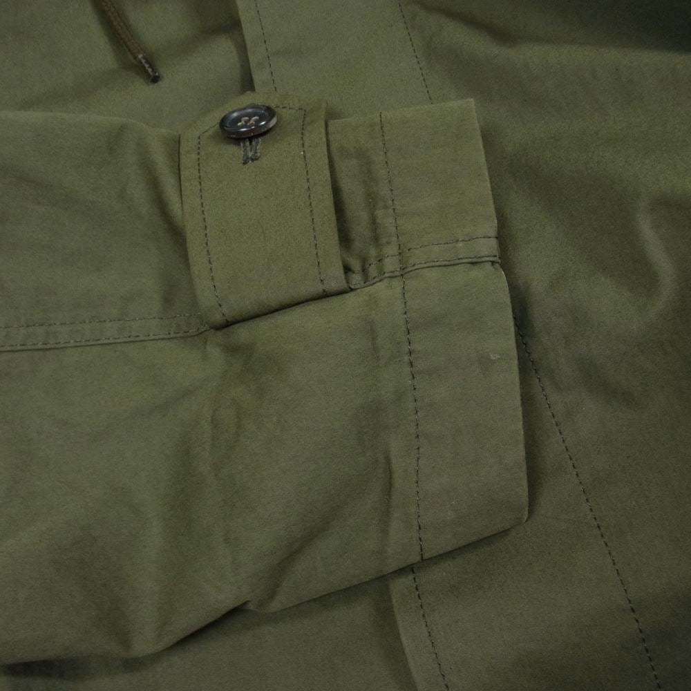 COMME des GARCONS HOMME コムデギャルソンオム 20AW HF-C001 綿ナイロン ウェザー フーデッドコート モスグリーン系 M【中古】