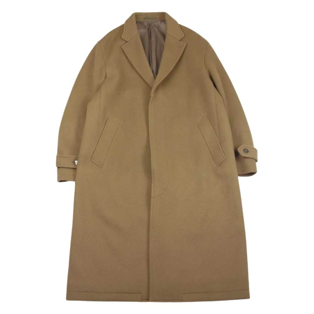 COMME des GARCONS HOMME コムデギャルソンオム 21AW HH-C007 ウール ダブルフェイス メルトン コート ベージュ系 M【中古】