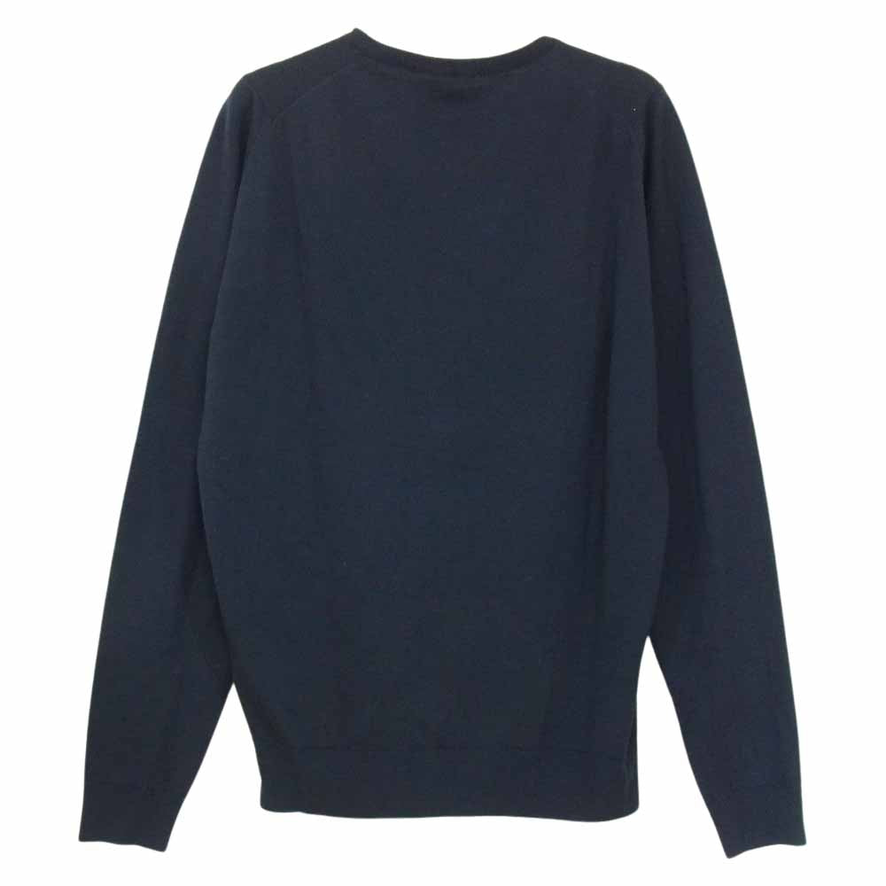 JOHN SMEDLEY ジョンスメドレー クルーネック ニット ブラック ネイビー ネイビー系【中古】