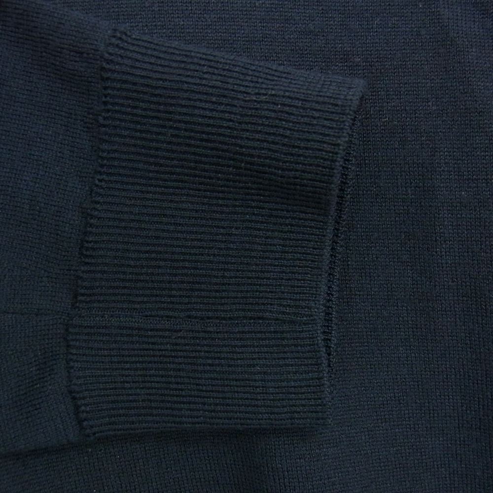 JOHN SMEDLEY ジョンスメドレー クルーネック ニット ブラック ネイビー ネイビー系【中古】