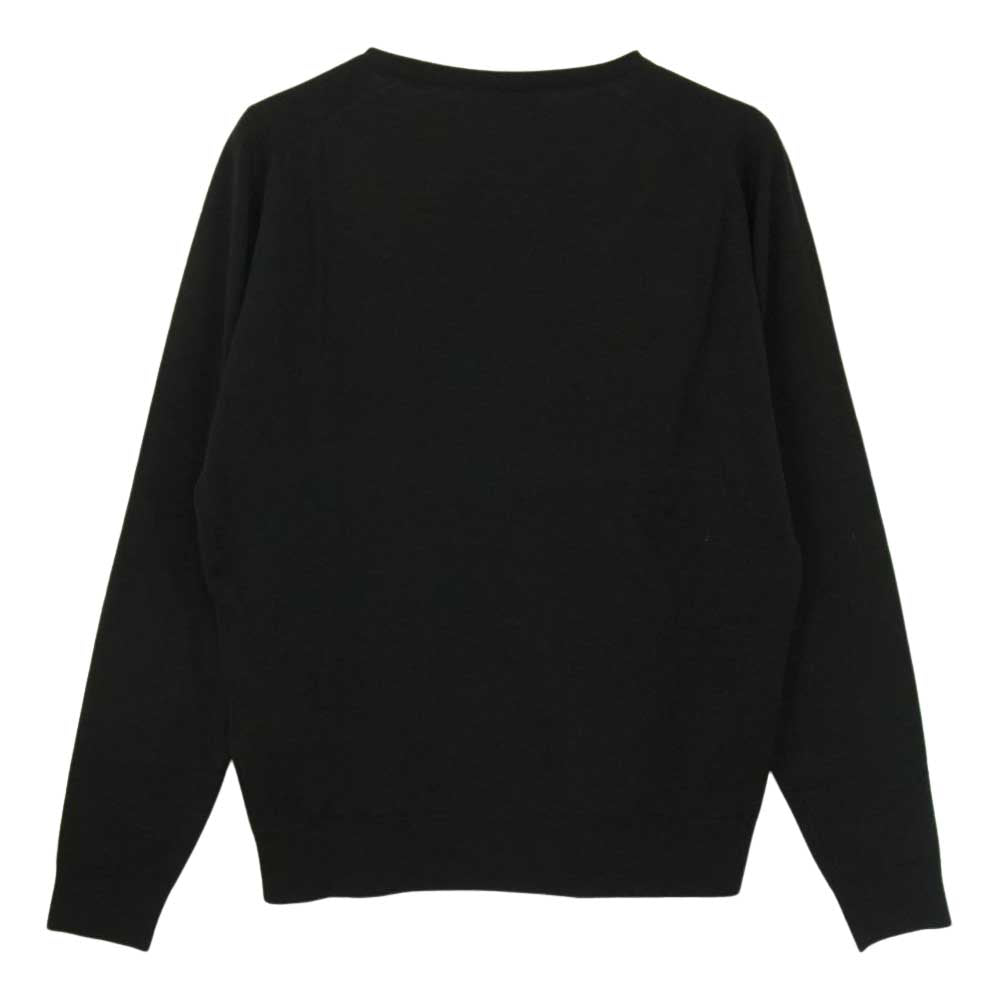 JOHN SMEDLEY ジョンスメドレー クルーネック ニット ブラック  ブラック系 S【中古】