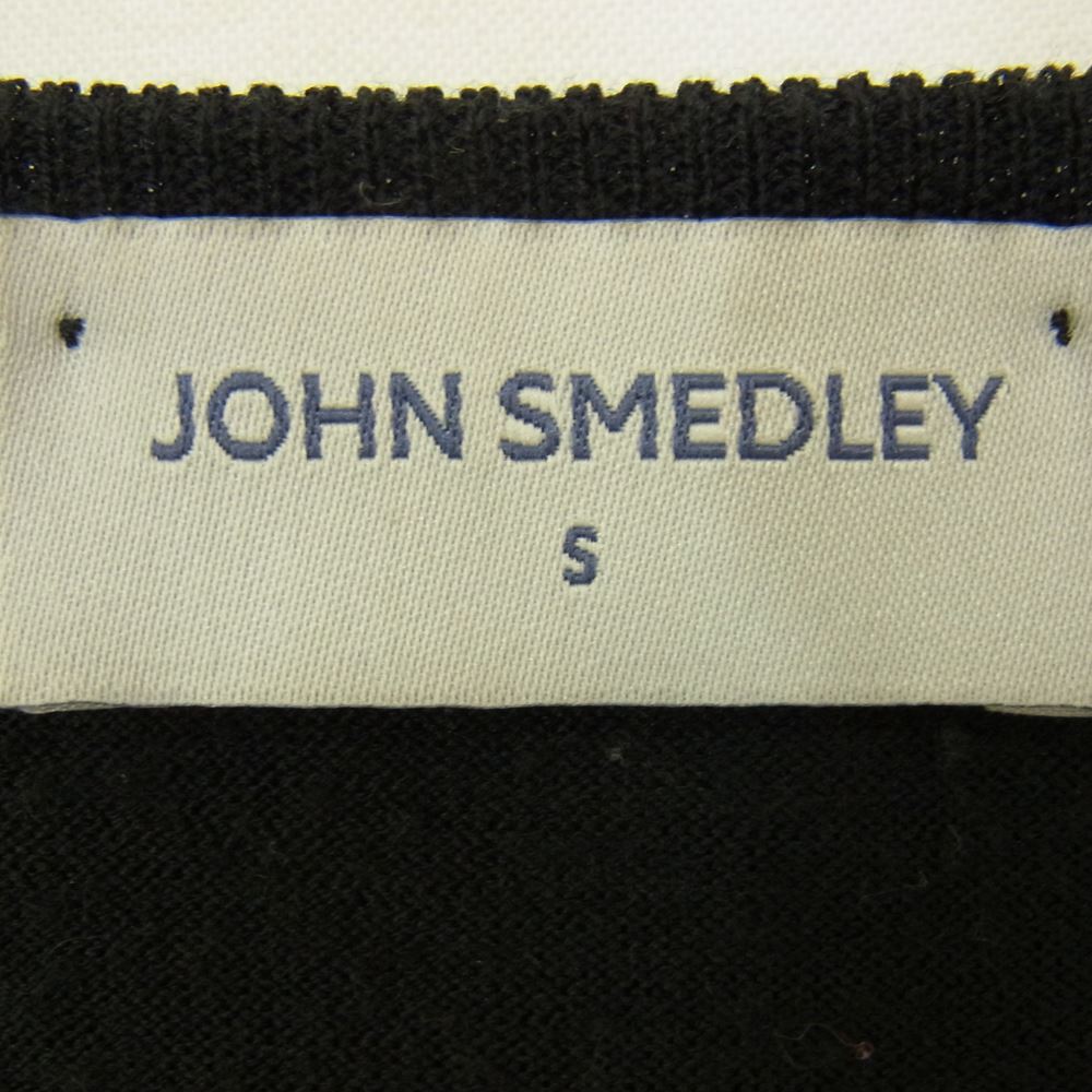 JOHN SMEDLEY ジョンスメドレー クルーネック ニット ブラック  ブラック系 S【中古】