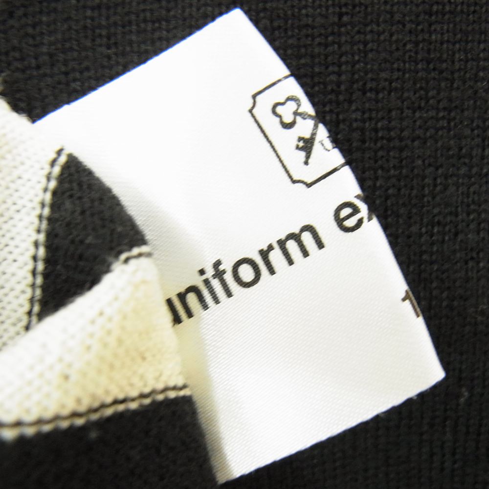 SOPH ソフ UE-101050 × uniform experiment ANTIPILLING WOOL BORDER CREW NECK KNIT ボーダー クルー ネックニット  ブラック系 ホワイト系 1【中古】