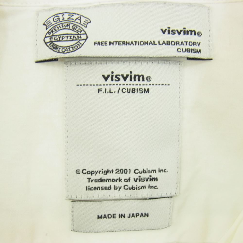 VISVIM ビズビム 	0112205011013 ポケット ビーズ デザイン ボタン ダウンシャツ ホワイト系 1【中古】