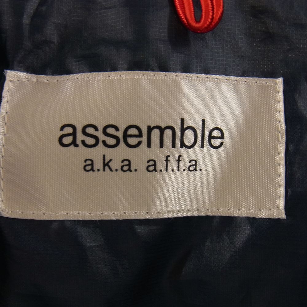 ASSEMBLE A.K.A AFFA アッセンブル エーエフエフエー AFH4201-1 キルティング ダウン ジャケット フーディ  ブルー系 ライトブルー系 M【中古】