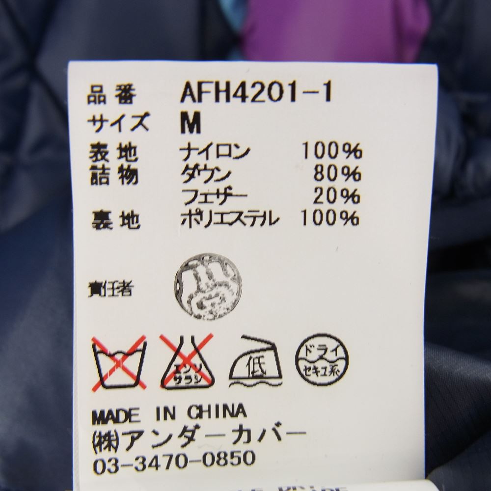ASSEMBLE A.K.A AFFA アッセンブル エーエフエフエー AFH4201-1 キルティング ダウン ジャケット フーディ  ブルー系 ライトブルー系 M【中古】