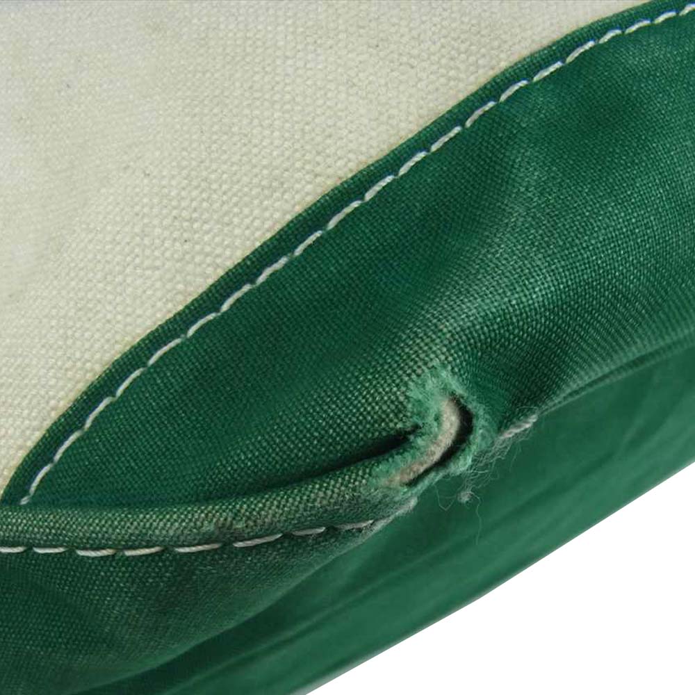 L.L.Bean エルエルビーン 80s USA製 2トーン 2色 タグ ヴィンテージ キャンバス トート バッグ オフホワイト系 グリーン系【中古】