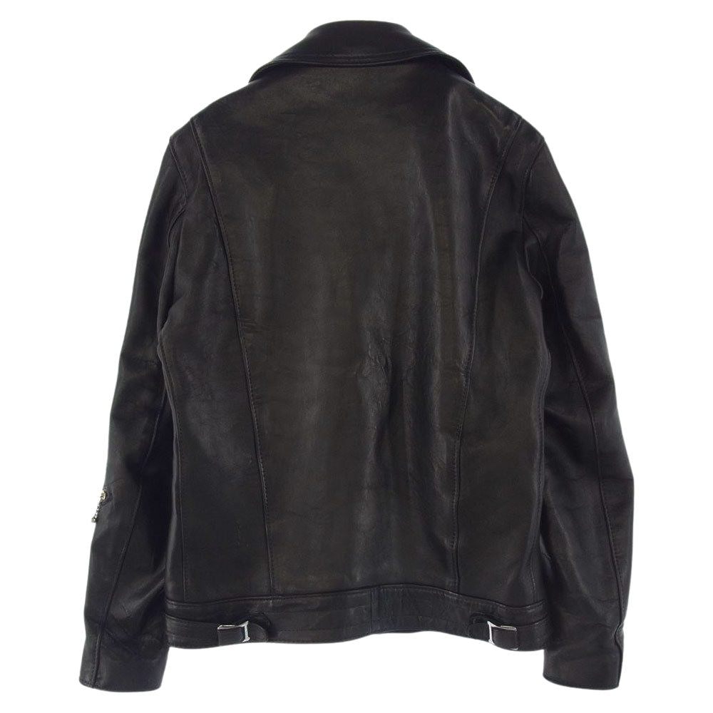 Lewis Leathers ルイスレザー CYCLONE サイクロン ダブル ライダース  ジャケット 裏地チェック  ブラック系 レッド系 36【中古】