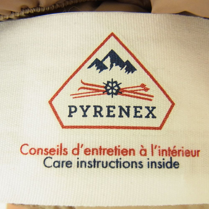 Pyrenex ピレネックス HWQ018 SUYEN パッカブル ライト ダウン ジャケット ベージュ系 34【中古】