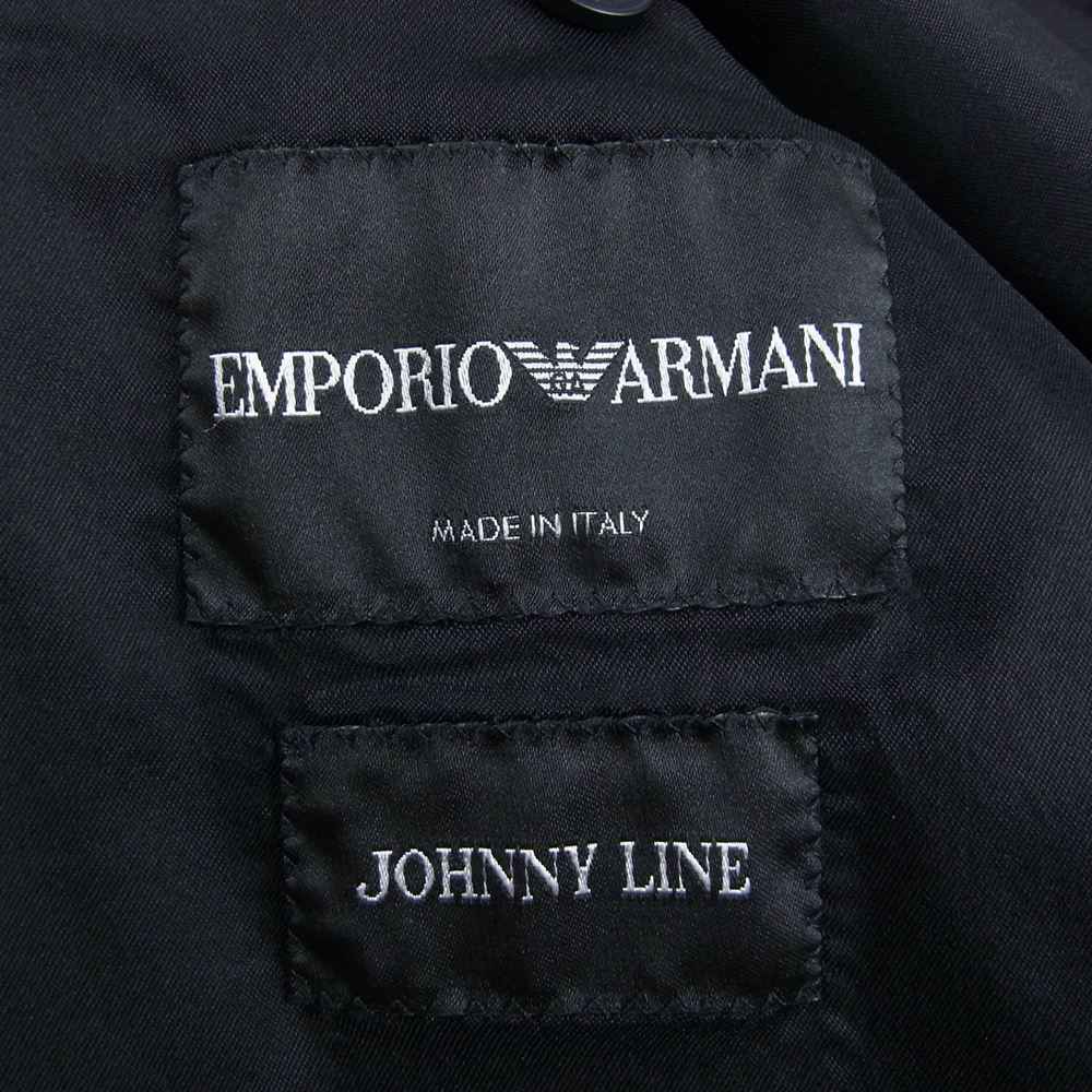 Emporio Armani エンポリオ・アルマーニ JOHNNY LINE ジョニーライン 2B テーラードジャケット ダークネイビー系 48【中古】