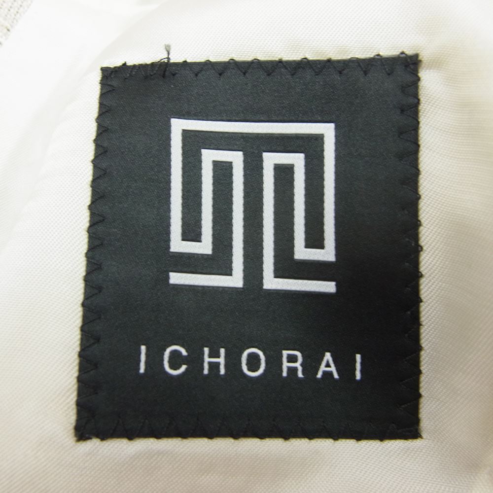 ストラスブルゴ IC/RE056S31G ICHORAI シルク 2B テーラードジャケット ベージュ系 50【美品】【中古】