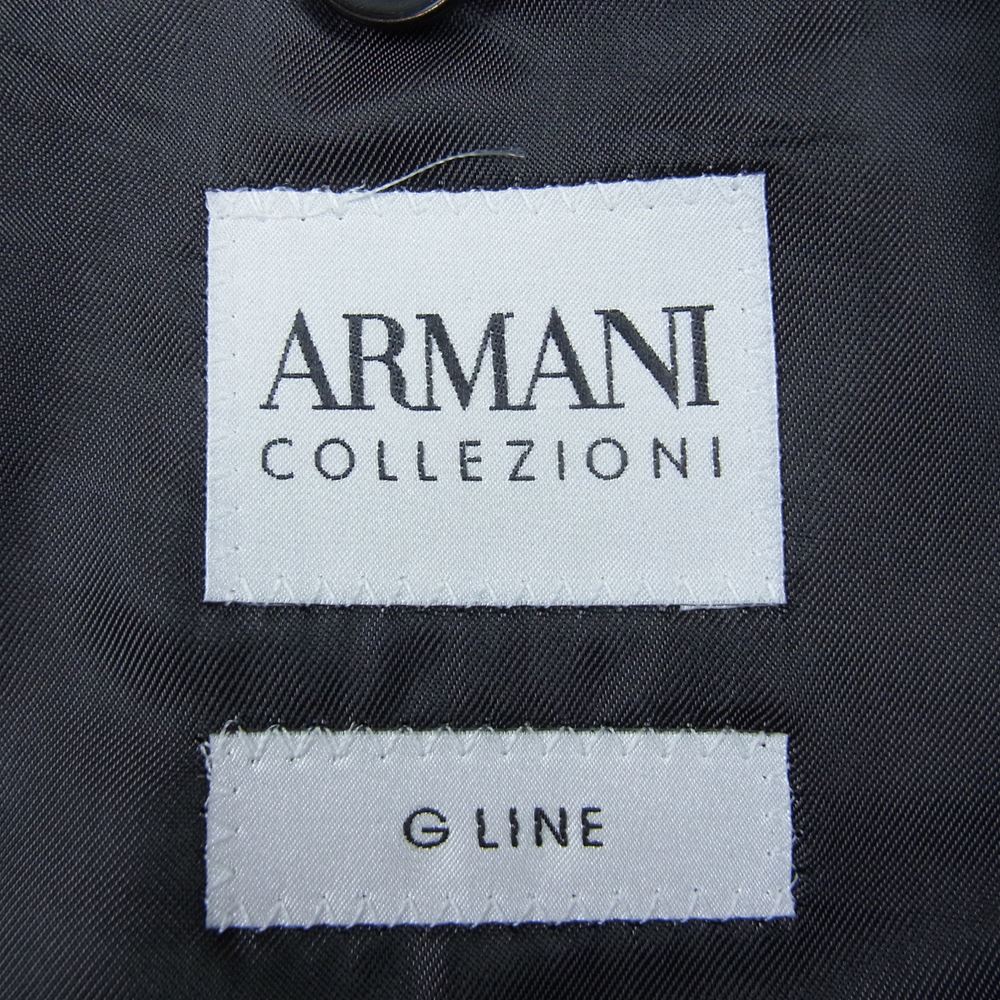 ARMANI COLLEZIONI アルマーニコレッツォーニ G LINE Gライン 2B ウール テーラードジャケット ブラック系 50【新古品】【未使用】【中古】