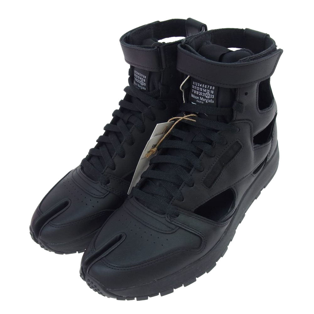 Reebok リーボック × Maison Margiela メゾンマルジェラ GX5041 S37WS0569 PROJECT 0 CL GL TABI クラシック レザー 足袋 タビ ハイカット スニーカー ブラック系 28cm【新古品】【未使用】【中古】