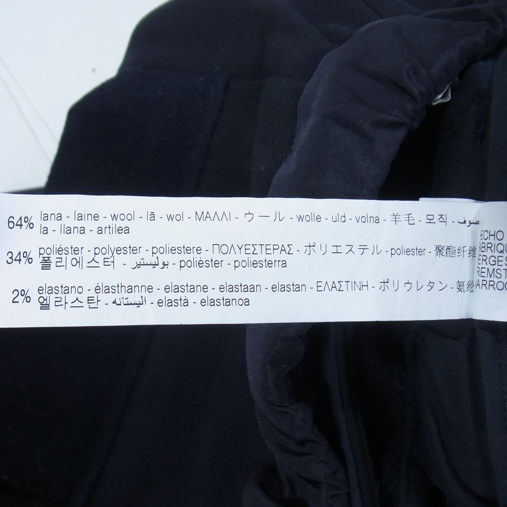 スタジオニコルソン ZARA MAN ザラ マン 裾ジップ 切替 ベルテッド テーパードパンツ ブラック系 M【中古】