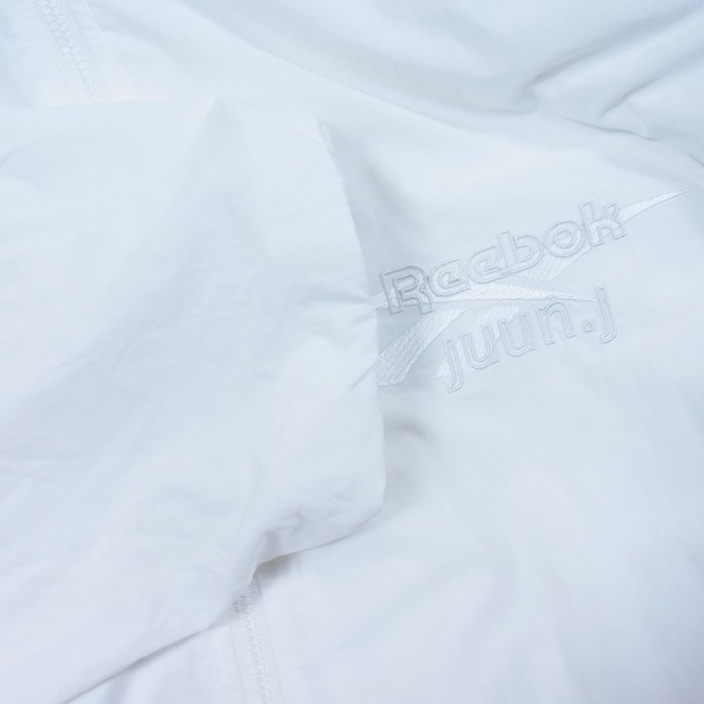 ジュンジ― × Reebok リーボック OS5125 CLASSIC Windbreaker クラシック ウィンドブレーカー パーカー ホワイト系 L【中古】