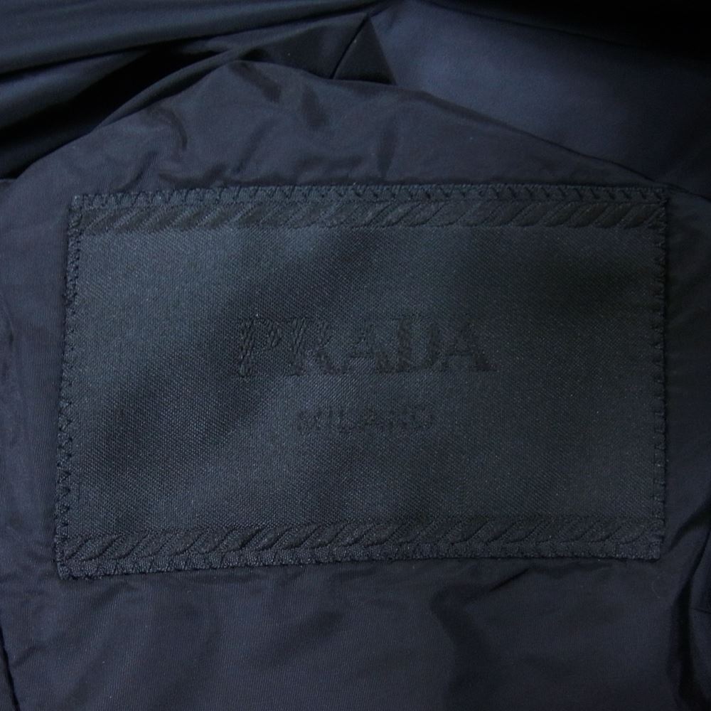 PRADA プラダ ナイロン 2B テーラードジャケット ブラック系 44【中古】