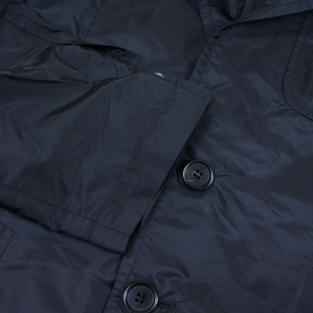 PRADA プラダ ナイロン 2B テーラードジャケット ブラック系 44【中古】