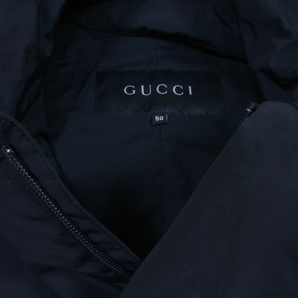 GUCCI グッチ ベルテッド ハーフ ショートコート ジャケット ブラック系 50【中古】