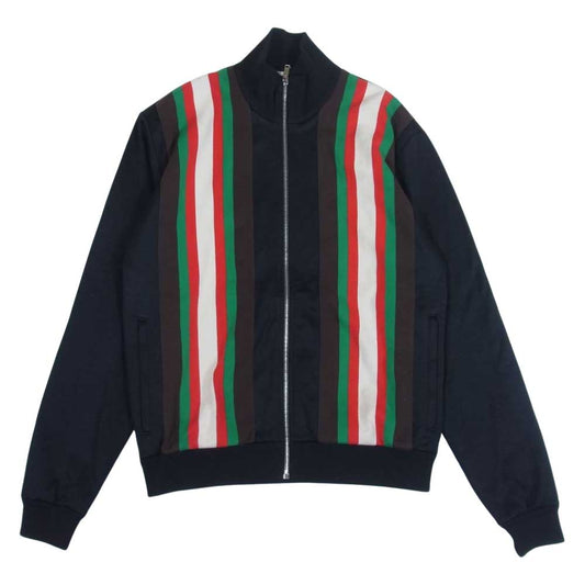 GUCCI グッチ 615731 XJCFQ 国内正規品 TECHNICAL ZIP-UP JACKET テクニカル ジャージー フルジップ トラックジャケット ブラック系 M【中古】