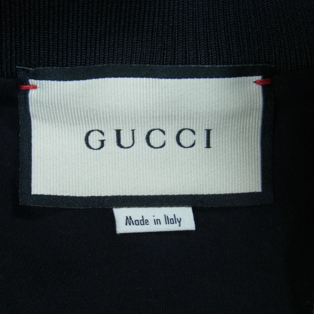 GUCCI グッチ 615731 XJCFQ 国内正規品 TECHNICAL ZIP-UP JACKET テクニカル ジャージー フルジップ トラックジャケット ブラック系 M【中古】