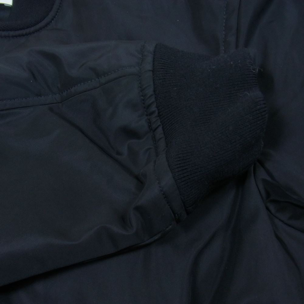 BALENCIAGA バレンシアガ 16AW 436027 TSD06 中綿 フライトジャケット MA-1 ボンバージャケット ブルゾン ブラック系 48【中古】
