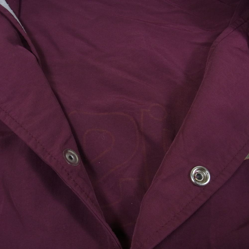 STUSSY ステューシー ジャケット old オールド ナイロンジャケット コート 黒タグ Rマークなし USA製 エンジ系 M【中古】 STUSSY ステューシー old オールド ナイロンジャケット コート 黒タグ