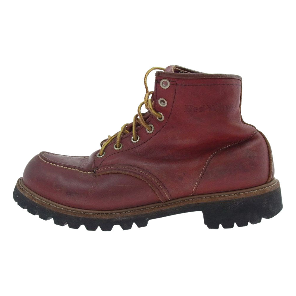 RED WING レッドウィング 8175 赤茶 旧刺繍製羽タグ ビブラム レッドウイング モックトゥ 廃版 ワインレッド系 9D【中古】