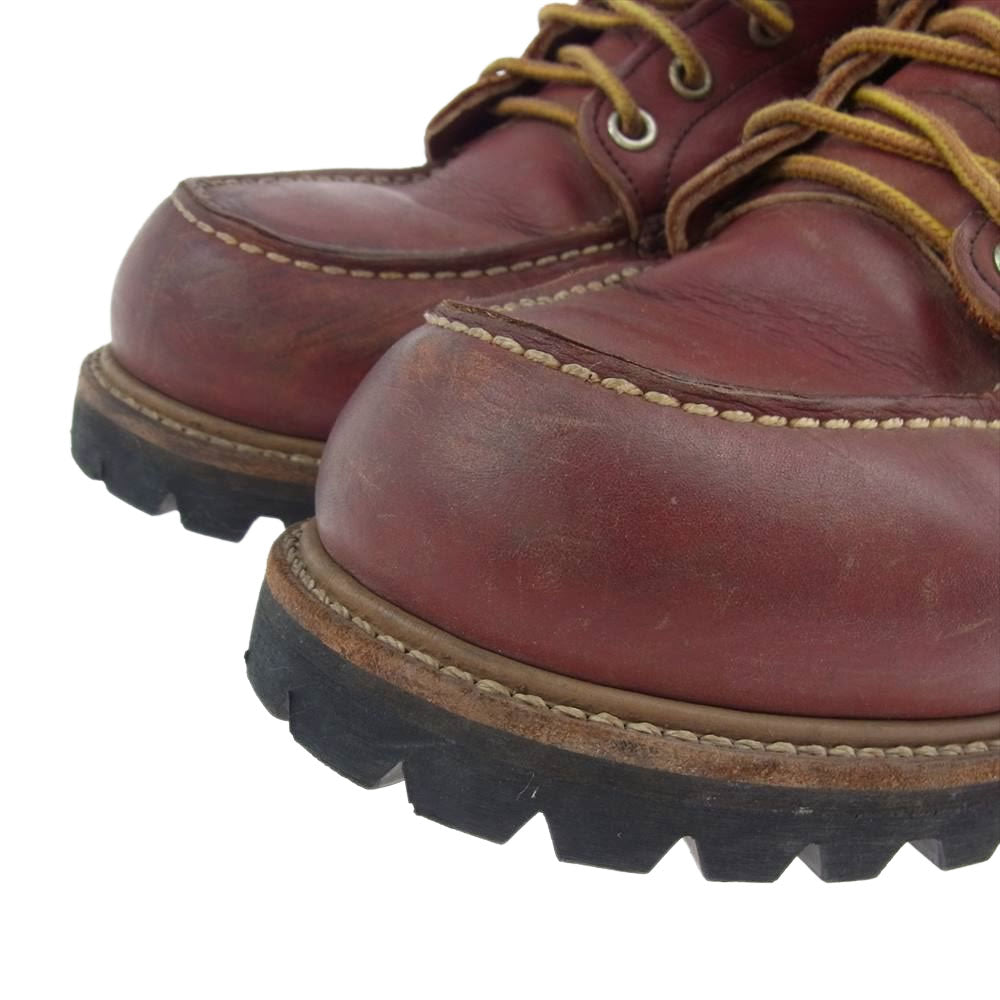 RED WING レッドウィング 8175 赤茶 旧刺繍製羽タグ ビブラム レッドウイング モックトゥ 廃版 ワインレッド系 9D【中古】