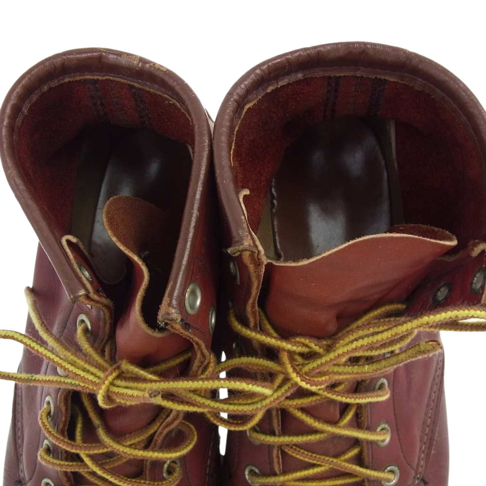 RED WING レッドウィング 8175 赤茶 旧刺繍製羽タグ ビブラム レッドウイング モックトゥ 廃版 ワインレッド系 9D【中古】