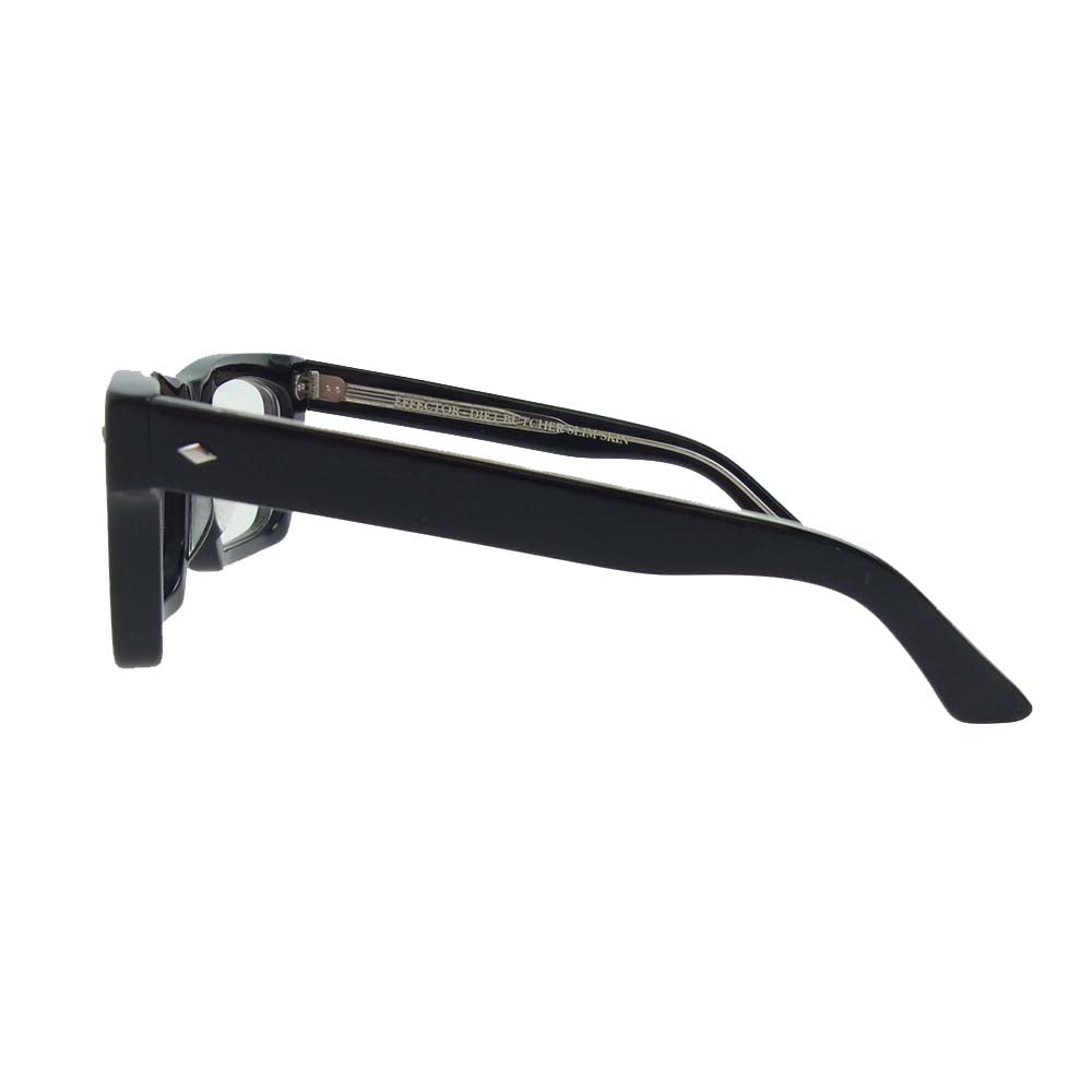 EFFECTOR エフェクター DIET BUTCHER SLIM SKIN DIRT ダイエットブッチャースリムスキン 黒縁 フレーム 度入り 眼鏡 アイウェア ブラック系【中古】