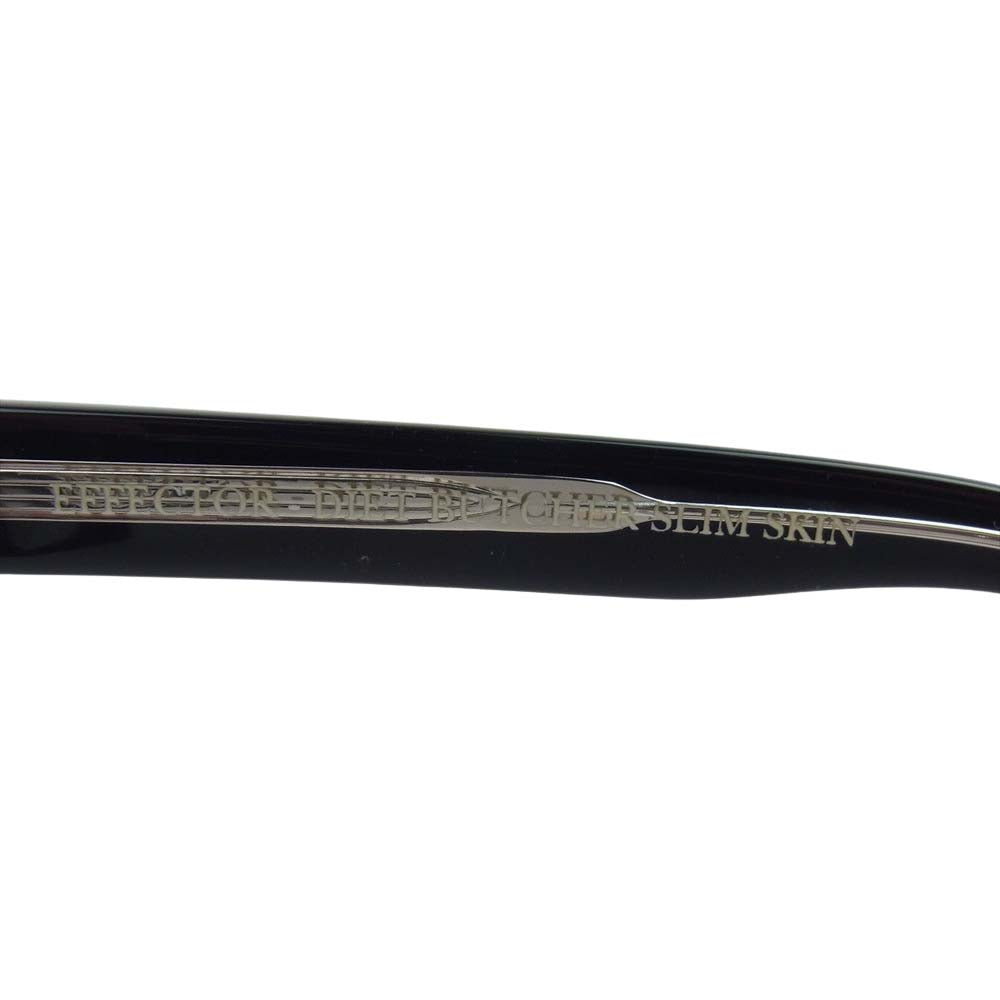 EFFECTOR エフェクター DIET BUTCHER SLIM SKIN DIRT ダイエットブッチャースリムスキン 黒縁 フレーム 度入り 眼鏡 アイウェア ブラック系【中古】