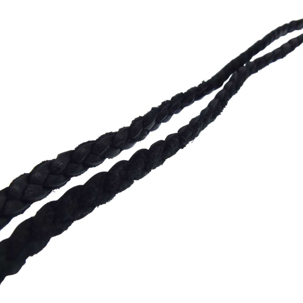 CHROME HEARTS クロムハーツ（原本無） スモール CH クロス レザー ブレード ネックレス シルバー系【中古】