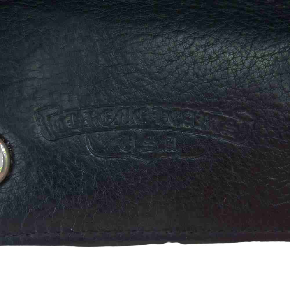 CHROME HEARTS クロムハーツ（原本無） クロスボールボタン レザー キーケース ブラック系【中古】