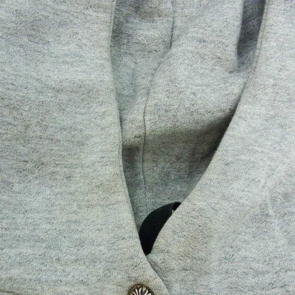 CHROME HEARTS クロムハーツ（原本無） Y NOT Hoodie ワイノットフーディ クロスパッチ プルオーバー パーカー グレー系 M【中古】