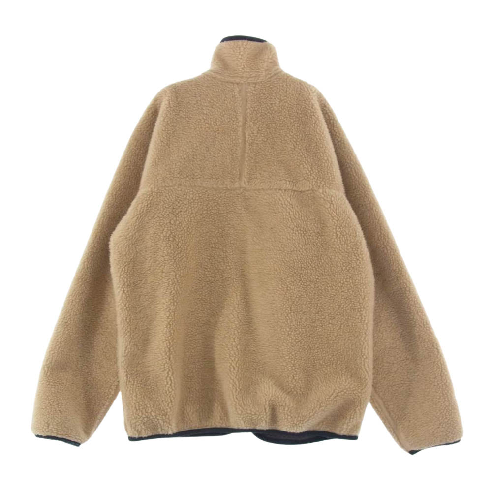 patagonia パタゴニア 90s USA製 レトロ カーディガン フリース ジャケット ブラウン系 グリーン系 S【中古】