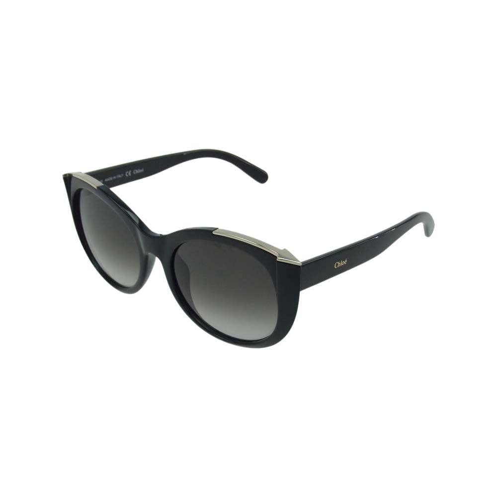 Chloe クロエ イタリア製 サングラス アイウェア CE660S 001 55□19 140 ブラック系【中古】