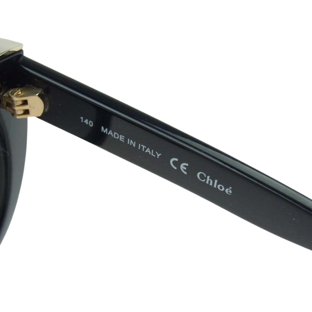 Chloe クロエ イタリア製 サングラス アイウェア CE660S 001 55□19 140 ブラック系【中古】