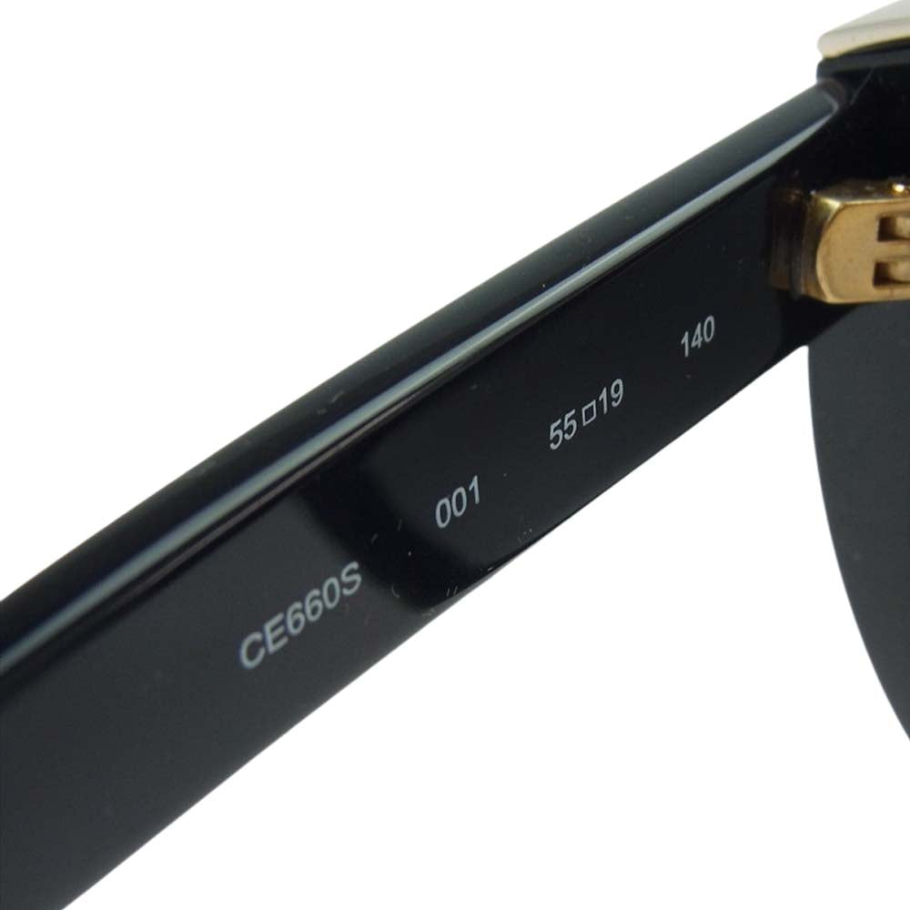 Chloe クロエ イタリア製 サングラス アイウェア CE660S 001 55□19 140 ブラック系【中古】