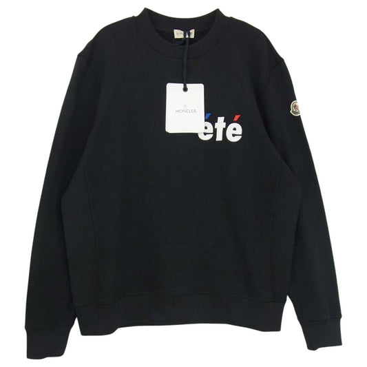 MONCLER モンクレール MAGLIA ete 刺繍 スウェット ブラック系 M【中古】