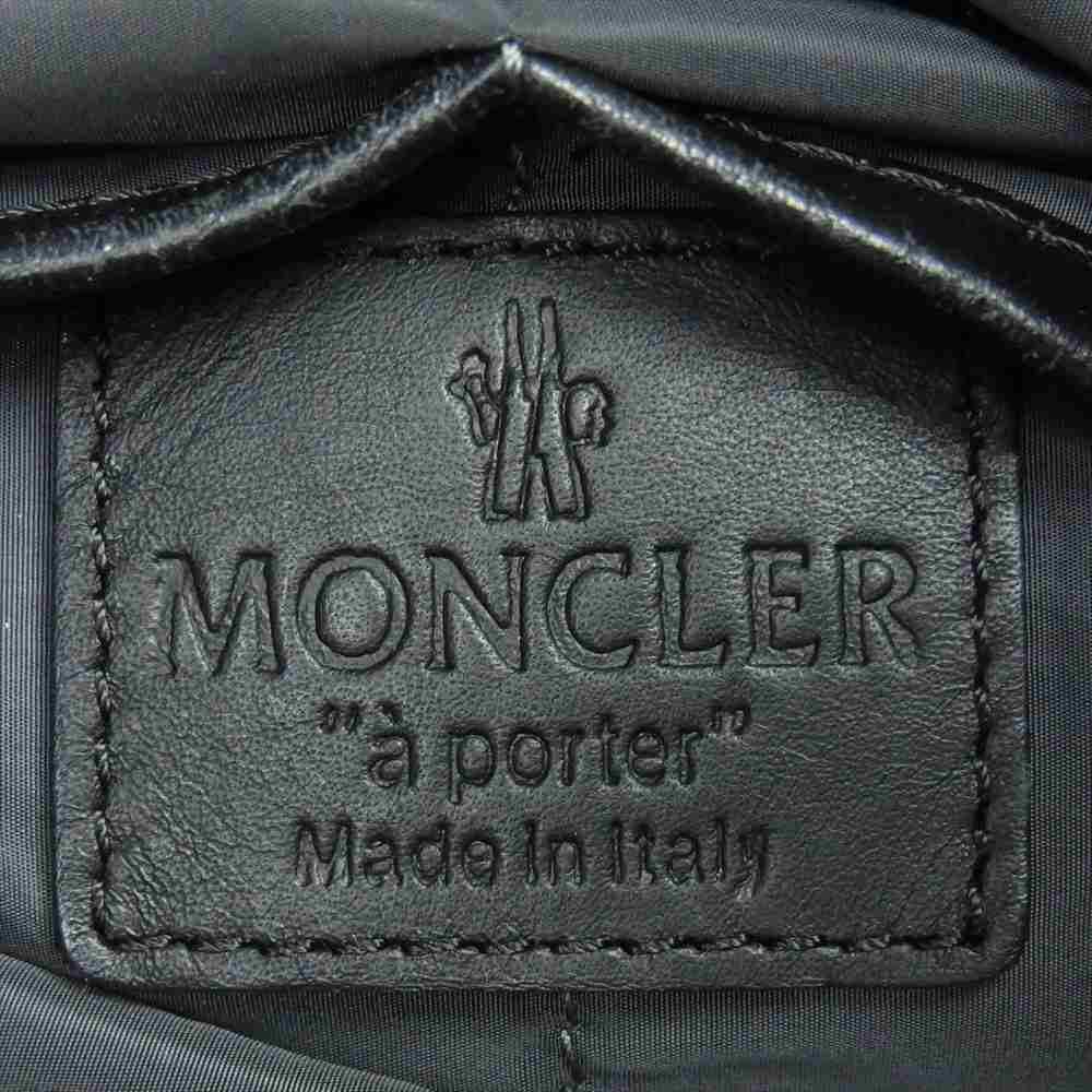 MONCLER モンクレール AMELIE アメリ スタッズ ナイロン ハンドバッグ ブラック系【中古】