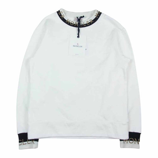MONCLER モンクレール MAGLIA ロゴ 刺繍 スウェット ホワイト系 S【中古】