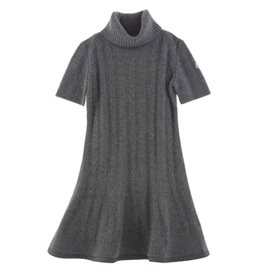 MONCLER モンクレール ABITO ニット ワンピース グレー系 M【美品】【中古】