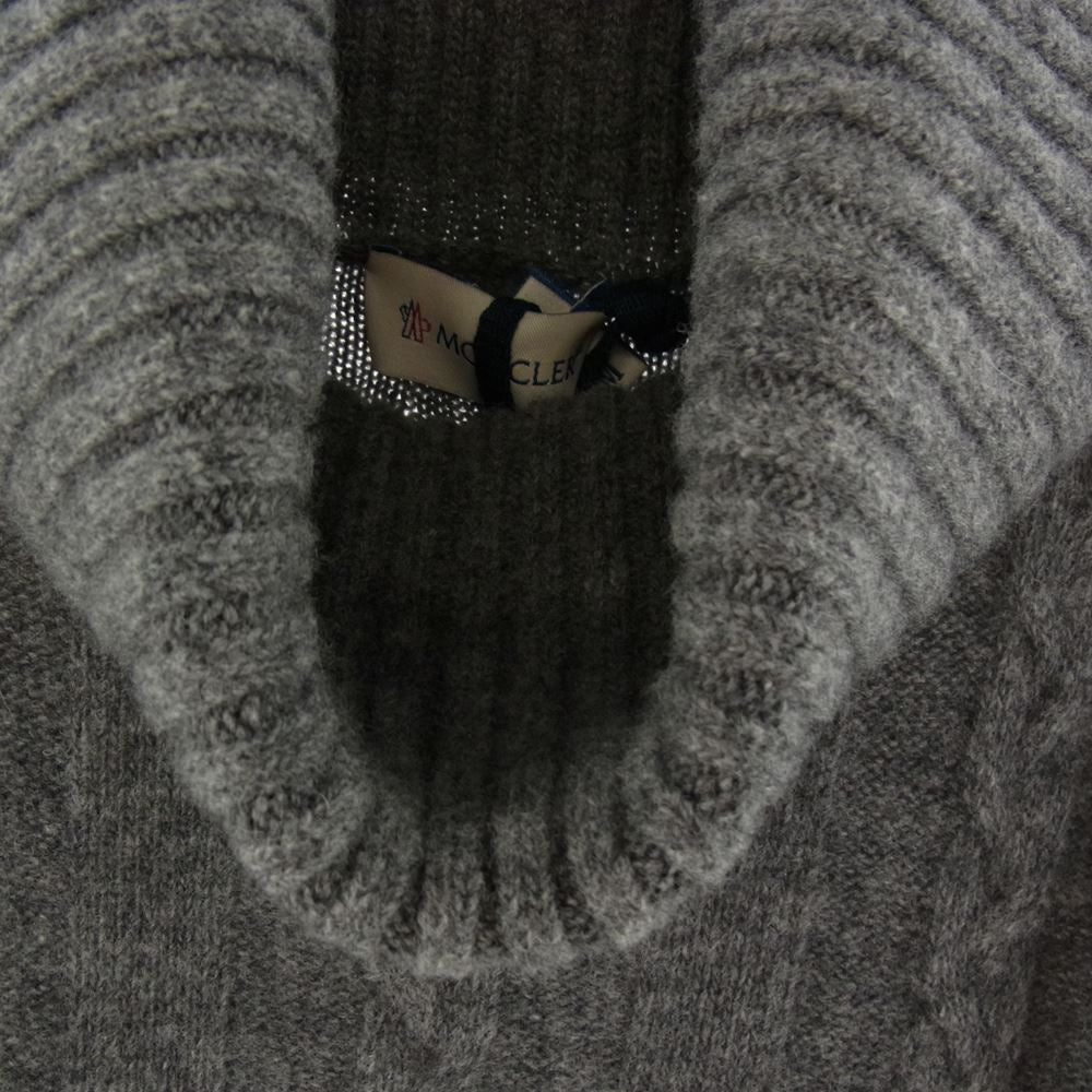MONCLER モンクレール ABITO ニット ワンピース グレー系 M【美品】【中古】