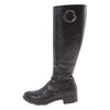 MONCLER モンクレール EPSOM レザー ロング ブーツ ブラック系 38【中古】
