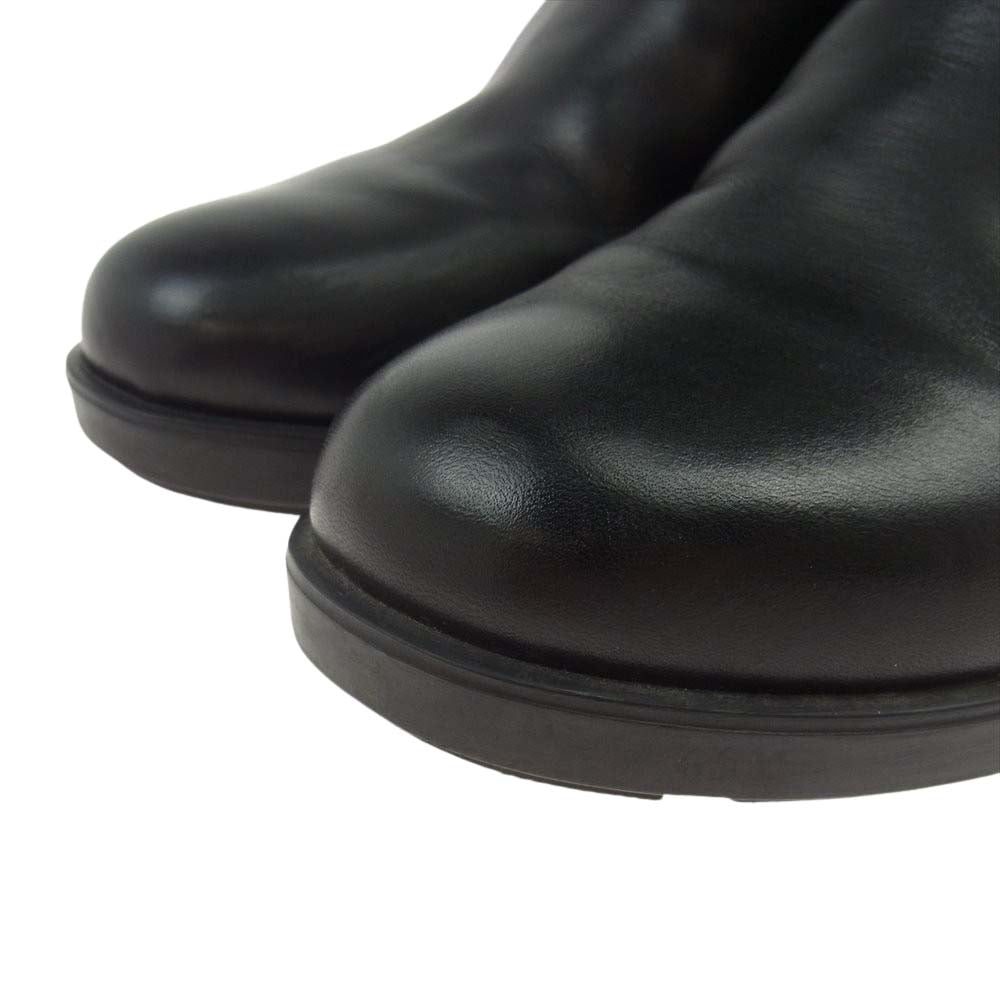 MONCLER モンクレール EPSOM レザー ロング ブーツ ブラック系 38【中古】