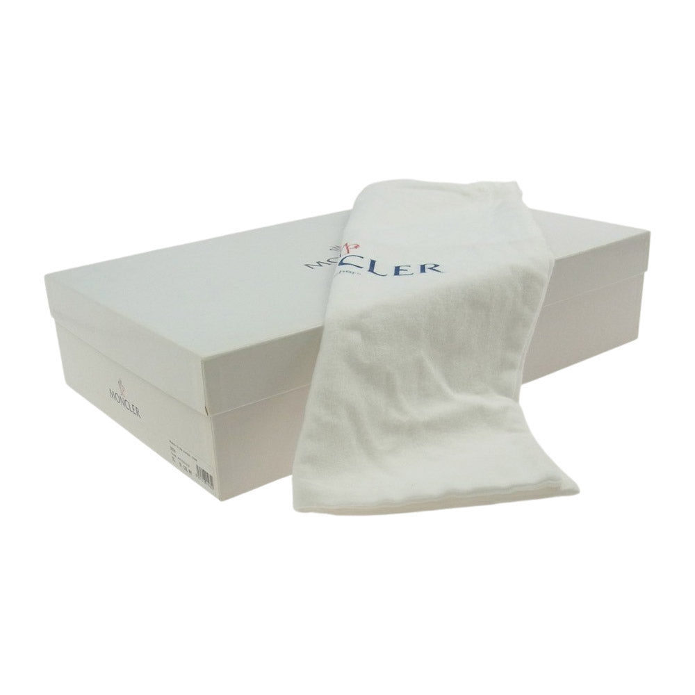 MONCLER モンクレール EPSOM レザー ロング ブーツ ブラック系 38【中古】