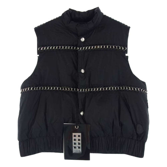 MONCLER モンクレール GENIUS Noir Kei Ninomiya ジーニアス ケイニノミヤ RHENIUM チェーン ダウンベスト ブラック系 TG1【極上美品】【中古】
