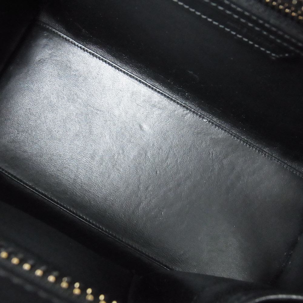 CELINE セリーヌ マイクロ ラゲージ キャンバス レザー ハンド バッグ マルチカラー系【中古】
