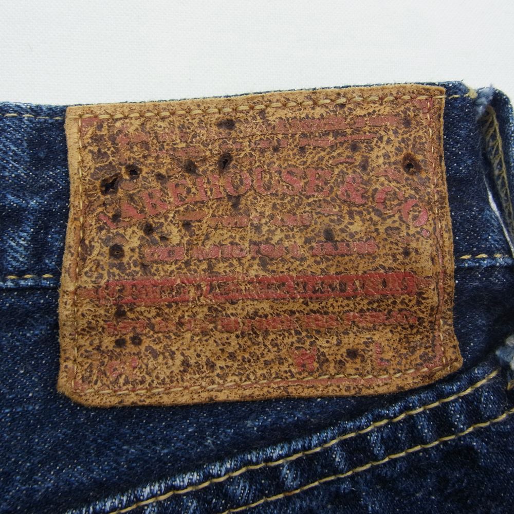 WAREHOUSE ウエアハウス DUCK DIGGER ダック ディガー 1943 大戦モデル 月桂樹ボタン デニム パンツ インディゴブルー系 34【中古】